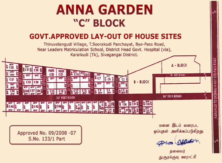 Plot for sale in Anna Garden Good and low investment with high future profits