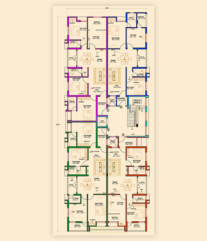 Sastha Apartments - Floor Plan